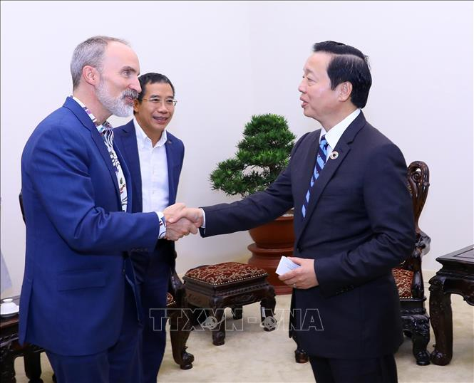 Phó thủ tướng Trần Hồng Hà tiếp Giáo sư David Rogers, Hoa Kỳ